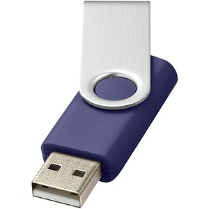 Otočný USB disk 32 GB, královská modrá - reklamní předměty