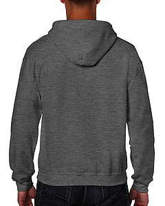 Pánská mikina GILDAN HEAVY BLEND ADULT FULL ZIP HOODED 271g, tmavě šedá, S