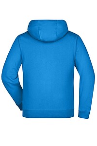 Pánská mikina James & Nicholson Doubleface, modrá/námořní modrá, velikost L