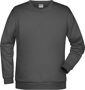 Pánská mikina James Nicholson sweatshirt men, antracitová, vel. L - potisk mikin