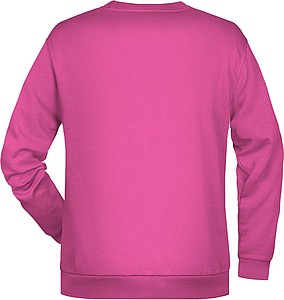 Pánská mikina James Nicholson sweatshirt men, růžová, vel. S
