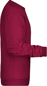 Pánská mikina James Nicholson sweatshirt men, vínová, vel. S