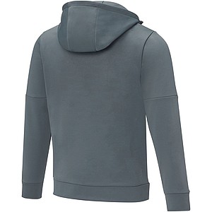Pánská mikina s kapucí a čtvrtinovým zipem Elevate SAYAN, šedá, vel. XS