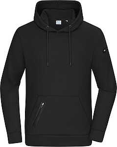 Pánská mikina s kapucí DAIBER INTERLOCK, černá, velikost S