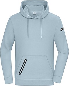 Pánská mikina s kapucí DAIBER INTERLOCK, světle modrá, velikost 3XL