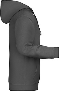 Pánská mikina s kapucí James Nicholson sweat hoodie men, antracitová, vel. S