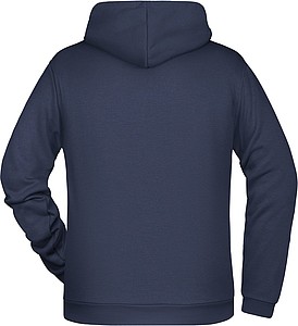 Pánská mikina s kapucí James Nicholson sweat hoodie men, námořní modrá, vel. M