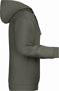 Pánská mikina s kapucí James Nicholson sweat hoodie men, šedá, vel. S
