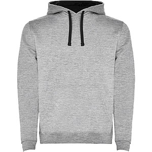Pánská mikina s kapucí ROLY URBAN, šedá s černými doplňky, M - reklamní textil
