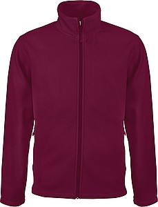 Pánská mikrofleecová mikina Kariban fleece jacket men, vínová, vel. M