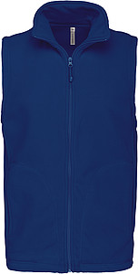Pánská mikrofleecová vesta Kariban fleece vest men, kobaltová modrá, vel. S