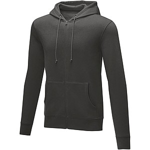 Pánská rozepínací mikina s kapucí Elevate THERON, tmavě šedá, vel. 3XL