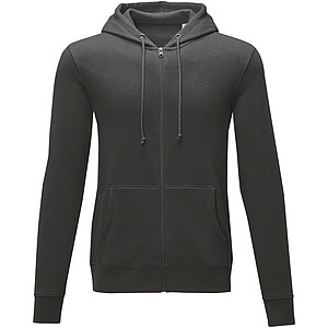 Pánská rozepínací mikina s kapucí Elevate THERON, tmavě šedá, vel. 3XL