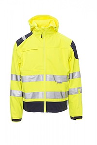 Pánská softshellová bunda Payper SHINE, fluorescenční žlutá, S