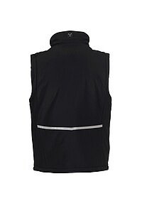 Pánská softshellová vesta PAYPER CREEK PAD VEST ULTRALITE, černá, S