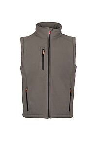 Pánská softshellová vesta PAYPER CREEK PAD VEST ULTRALITE, šedá, 4XL - reklamní předměty