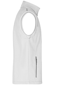 Pánská vesta James & Nicholson Promo softshell, bílá XL