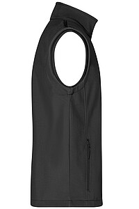 Pánská vesta James & Nicholson Promo softshell, černá, velikost XL