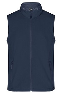 Pánská vesta James & Nicholson Promo softshell, námořní modrá, velikost XL