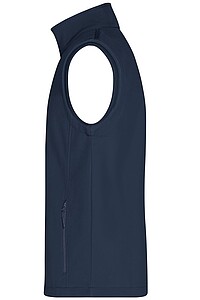 Pánská vesta James & Nicholson Promo softshell, námořní modrá, velikost XL
