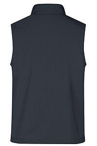 Pánská vesta James & Nicholson Promo softshell, tmavě šedá/červená, velikost XL