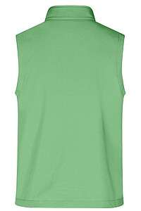 Pánská vesta James & Nicholson Promo softshell, zelená/námořní modrá, velikost XL
