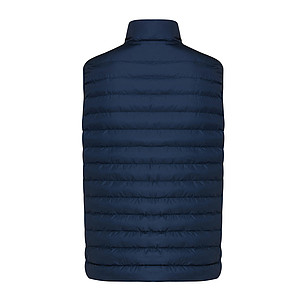 Pánská vesta z recyklovaného polyesteru, námořní modrá, vel. 4XL