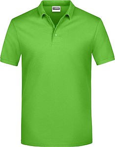 Pánské piqué polo James & Nicholson, světle zelená, S