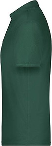 Pánské piqué polo James & Nicholson, tmavě zelená, XL