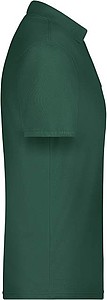 Pánské piqué polo James & Nicholson, tmavě zelená, XL