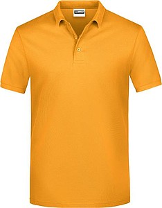 Pánské piqué polo James & Nicholson, tmavě žlutá, XL