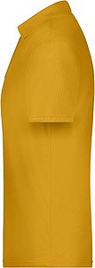 Pánské piqué polo James & Nicholson, tmavě žlutá, XL