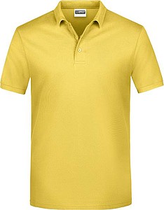 Pánské piqué polo James & Nicholson, žlutá, S