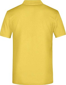 Pánské piqué polo James & Nicholson, žlutá, S
