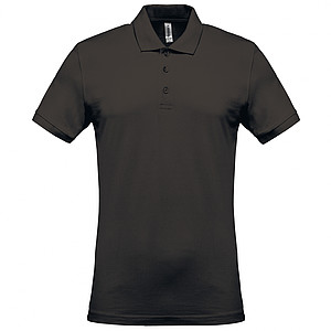 Pánské polotriko KARIBAN SHORT-SLEEVED PIQUÉ POLO SHIRT, tmavě šedá, L
