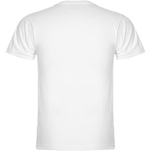 Pánské tričko s krátkým rukávem,výstřih do V, ROLY SAMOYEDO, bílá, vel. 2XL