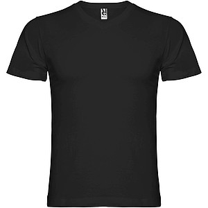 Pánské tričko s krátkým rukávem,výstřih do V, ROLY SAMOYEDO, černá, vel. 2XL