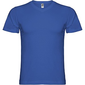 Pánské tričko s krátkým rukávem,výstřih do V, ROLY SAMOYEDO, královská modrá, vel. 2XL