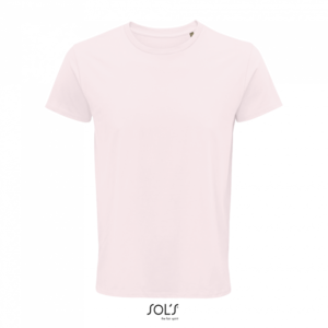 Pánské tričko SOLS CRUSADER MEN - ROUND-NECK FITTED JERSEY T-SHIRT, světle růžová, XS