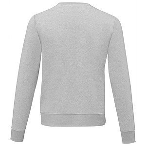 Pánský svetr s kruhovým výstřihem Elevate ZENON, světle šedý melír, vel. 3XL