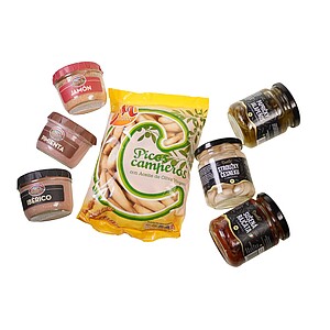 PARTA Dárková sada - kuřecí a vepřová paštika, vepřova paštika Iberico, tyčinky picos, česnek, sušená rajčata a jalapeňos