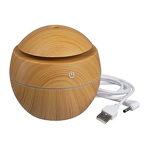 PATONGO Aroma difuzér s LED světlem měnícím barvu - svíčka s vlastním potiskem