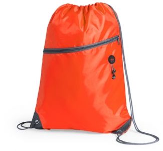 PELU Stahovací batoh s kapsou na zip, oranžová