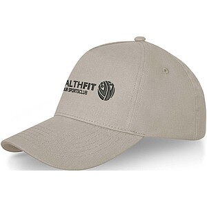 Pětipanelová čepice s tvarovaným kšiltem, béžová