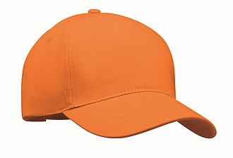 Pětipanelová kšiltovka, oranžová