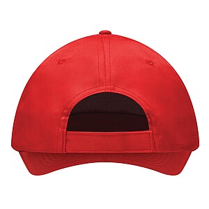 Pětipanelová kšiltovka z polyesteru, červená