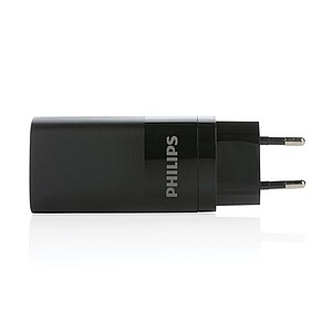 Philips 65W ultra rychlá PD 3-portová USB nabíječka, černá - reklamní předměty