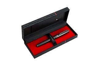 PIERRE CARDIN ODETTE Roller, černá/gunmetal - propisky s potiskem