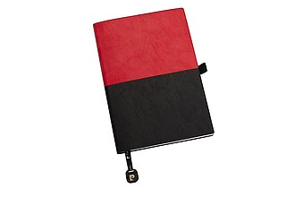 PIERRE CARDIN REPORTER Poznámkový blok A5, tečkované listy, červená/černá