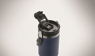 PITESTI Dvoustěnný XXL termohrnek z recyklované nerezové oceli, 850 ml, námořní modrá